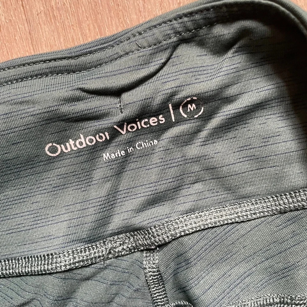 Outdoor Voices TechSweat 7/8 Flex Leggings Evergreen